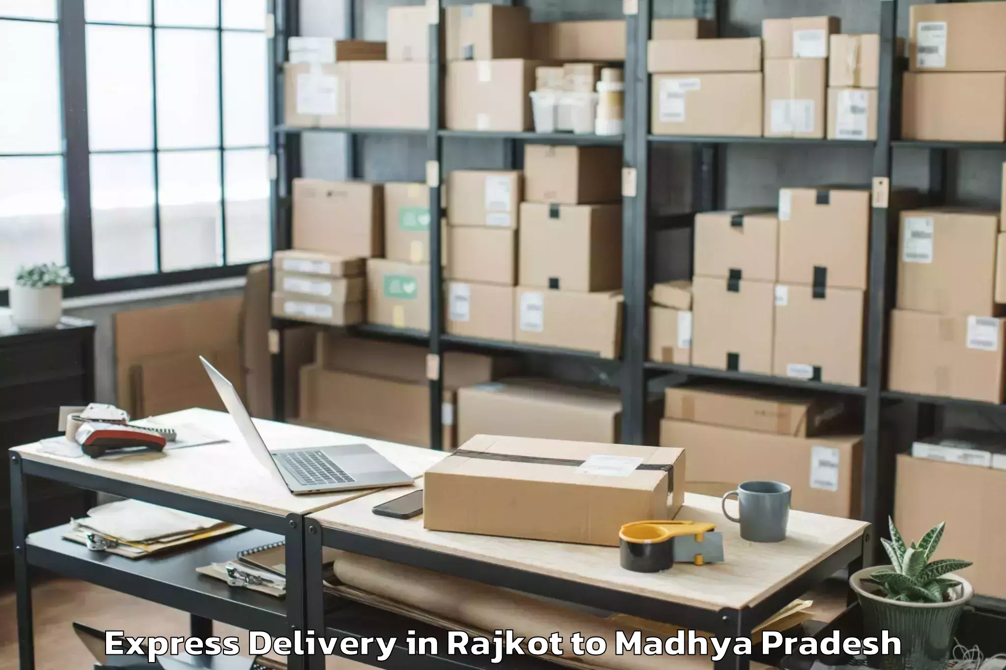 Professional Rajkot to Nagda Express Delivery